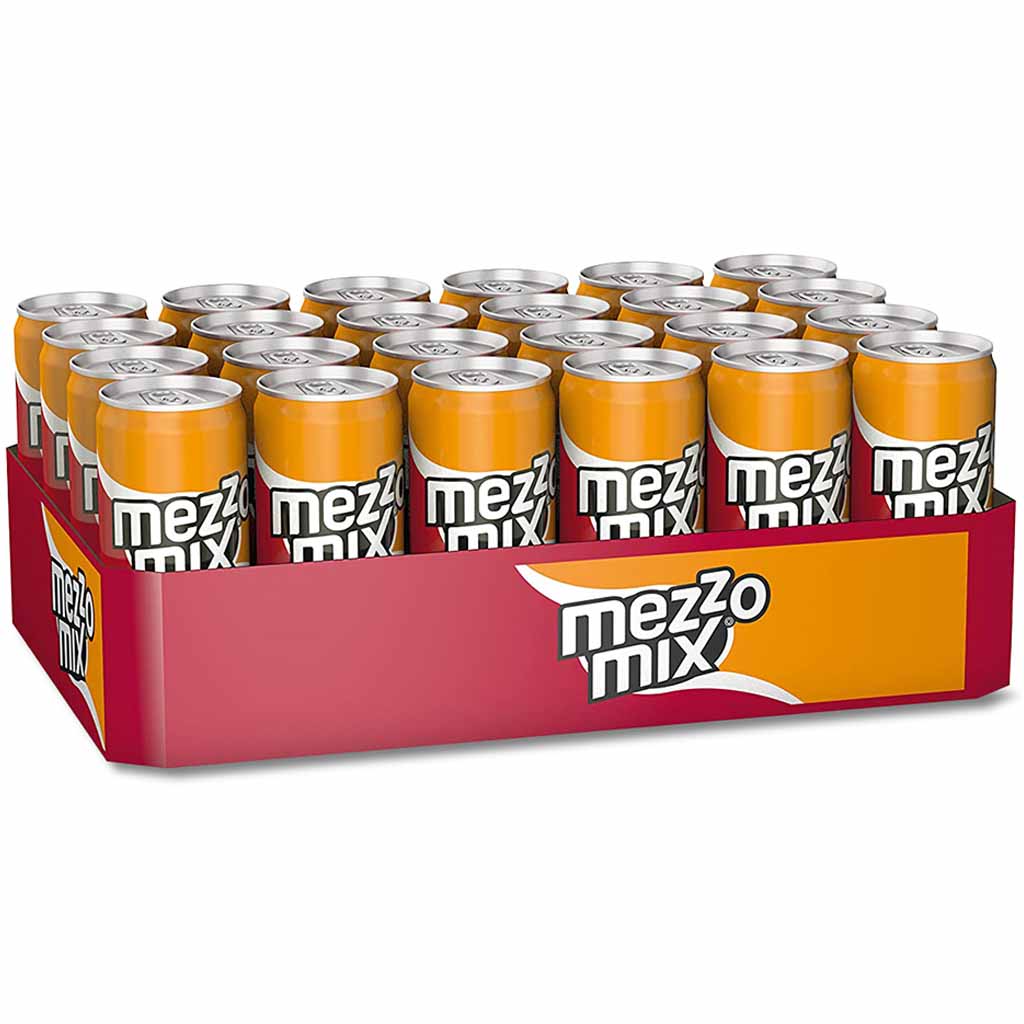 24x Mezzo Mix Cola Mix Orange DOSE á 0,33L=7,92L MHD:30.7.25