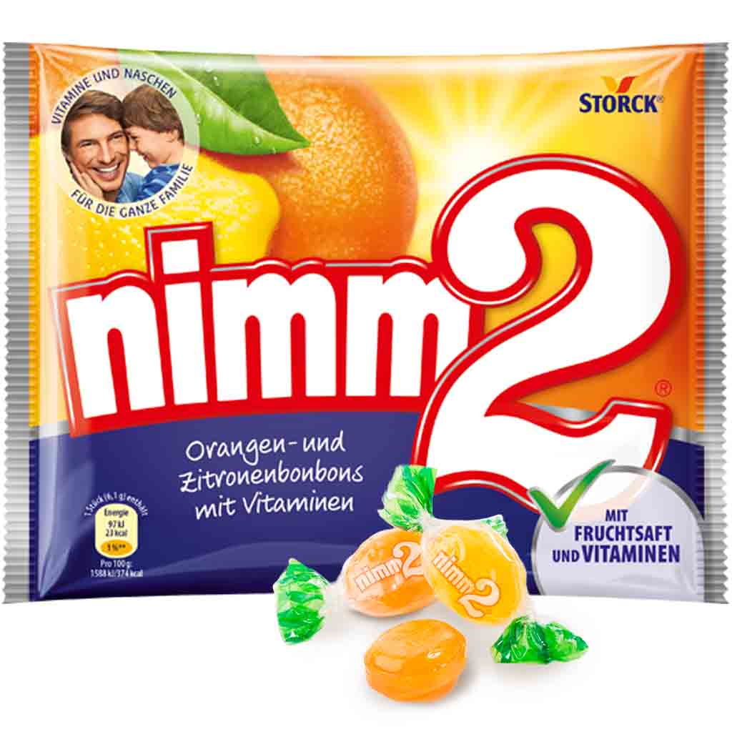 Nimm2 Orangen & Zitronen Bonbons 451g MHD:30.3.25
