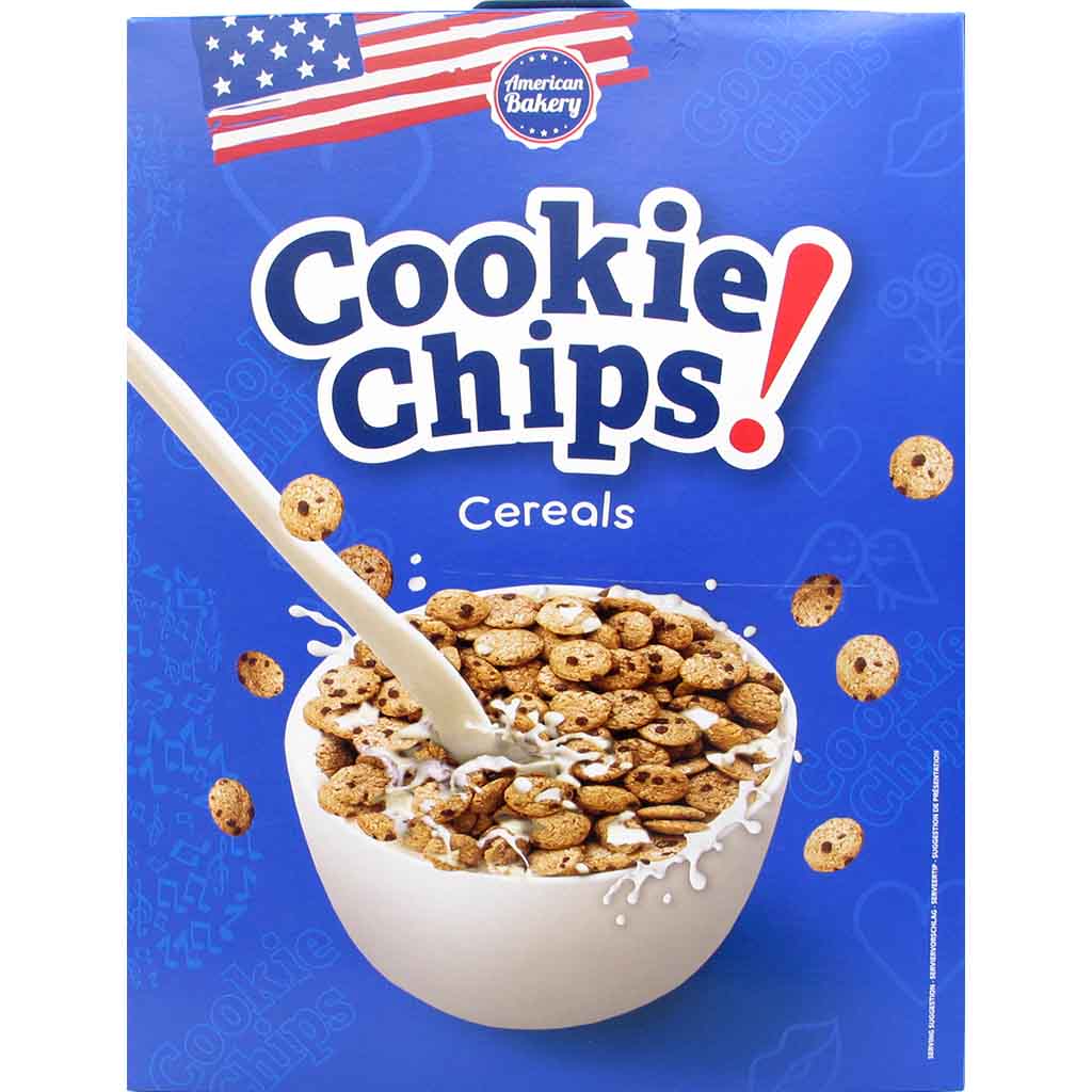 American Bakery Cookie Chips! Frühstücks Cerealien 180g MHD:1.5.25