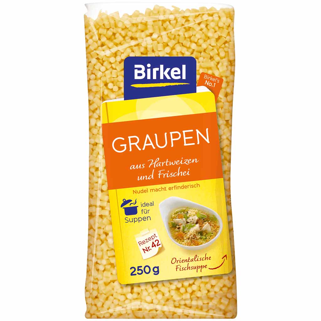 3kg Birkel Graupen aus Hartweizen & Frischei (12x250g) MHD:8.7.22