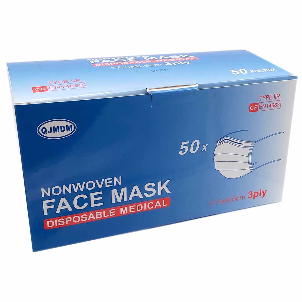 50x  Atemschutz Masken CE EN14683 Medical MHD:6.6.25