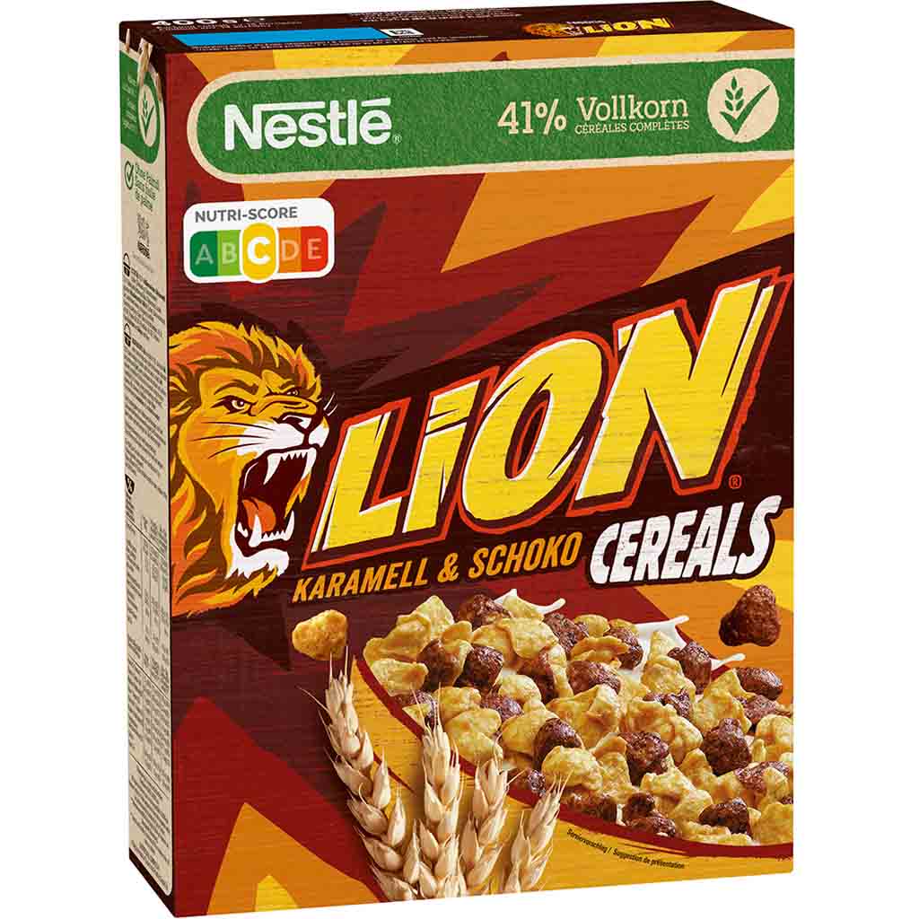 Nestle Lion Cereals Karamell & Schoko 400g MHD:30.11.24