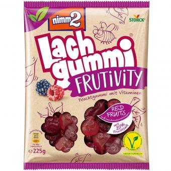 Storck Nimm2 Lachgummi Frutivity Red Fruits 225g MHD:30.9.22