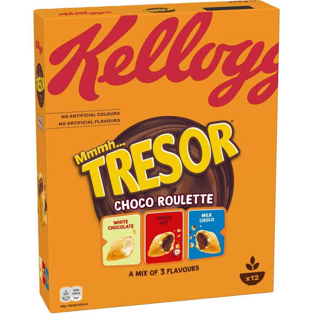 Kelloggs Tresor Choco Roulette 375g MHD:31.5.22
