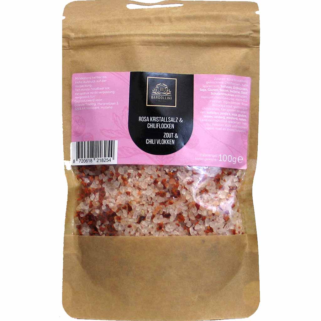 Bardollini Rosa Kristallsalz & Chiliflocken 100g MHD:15.1.26