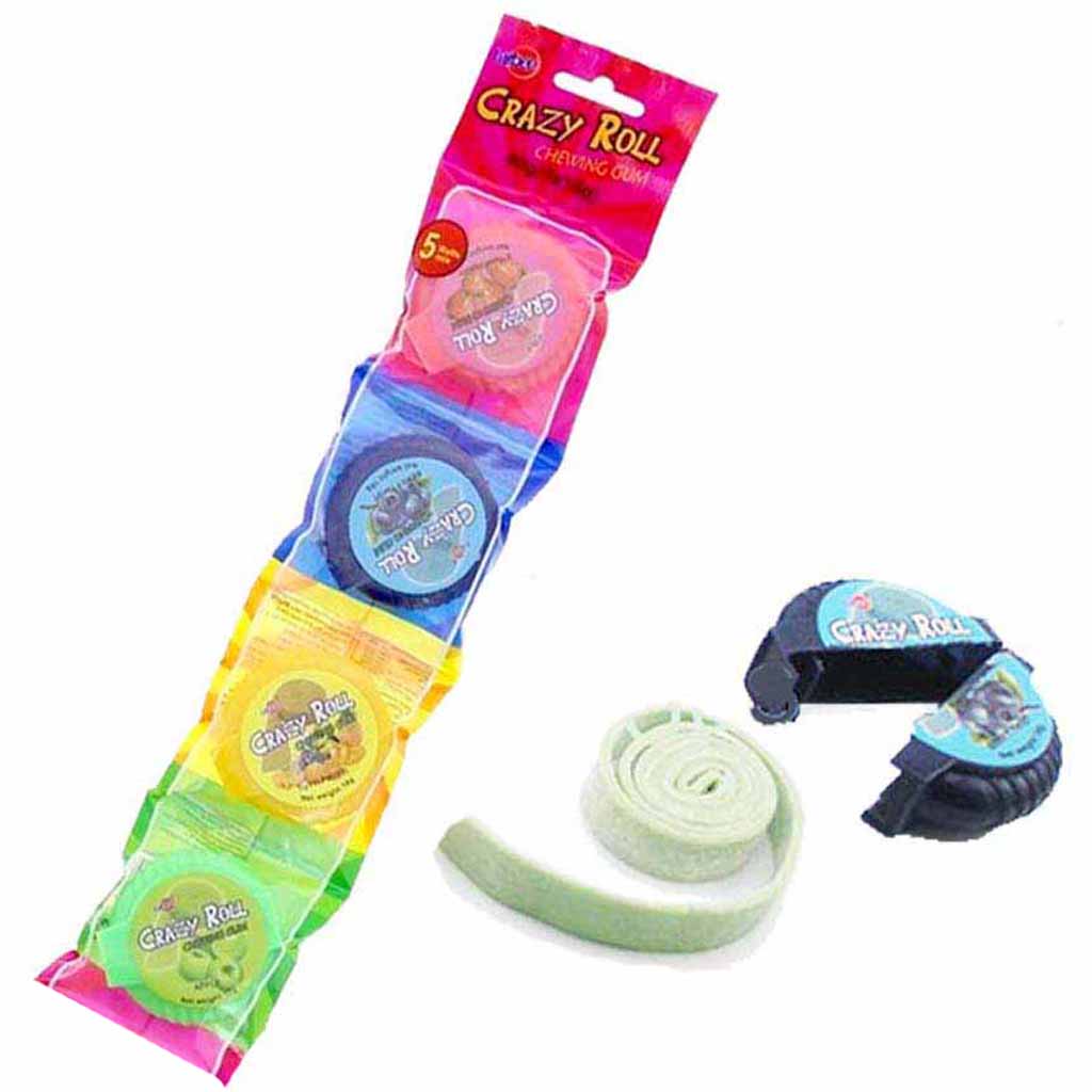 Funlab Crazy Roll 4 Rollen Kaugummi á 18g=72g MHD:25.1.25