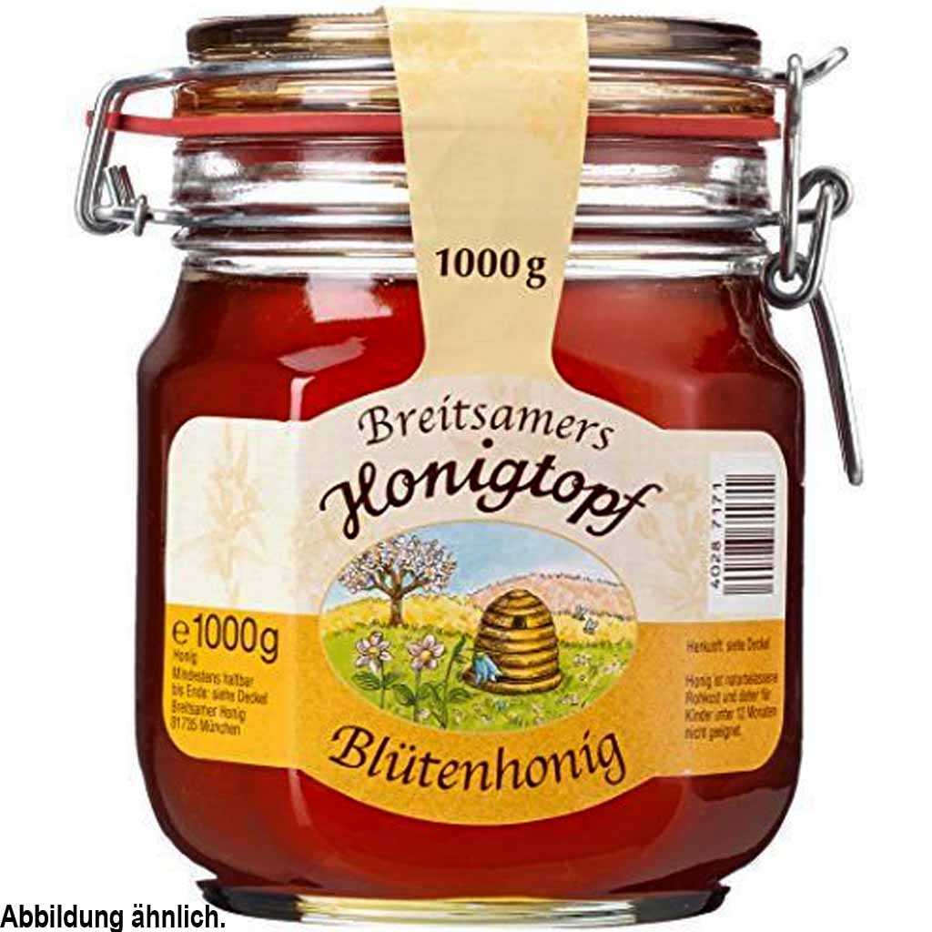 Breitsamers Honigtopf Blütenhonig 1000g MHD:30.11.25