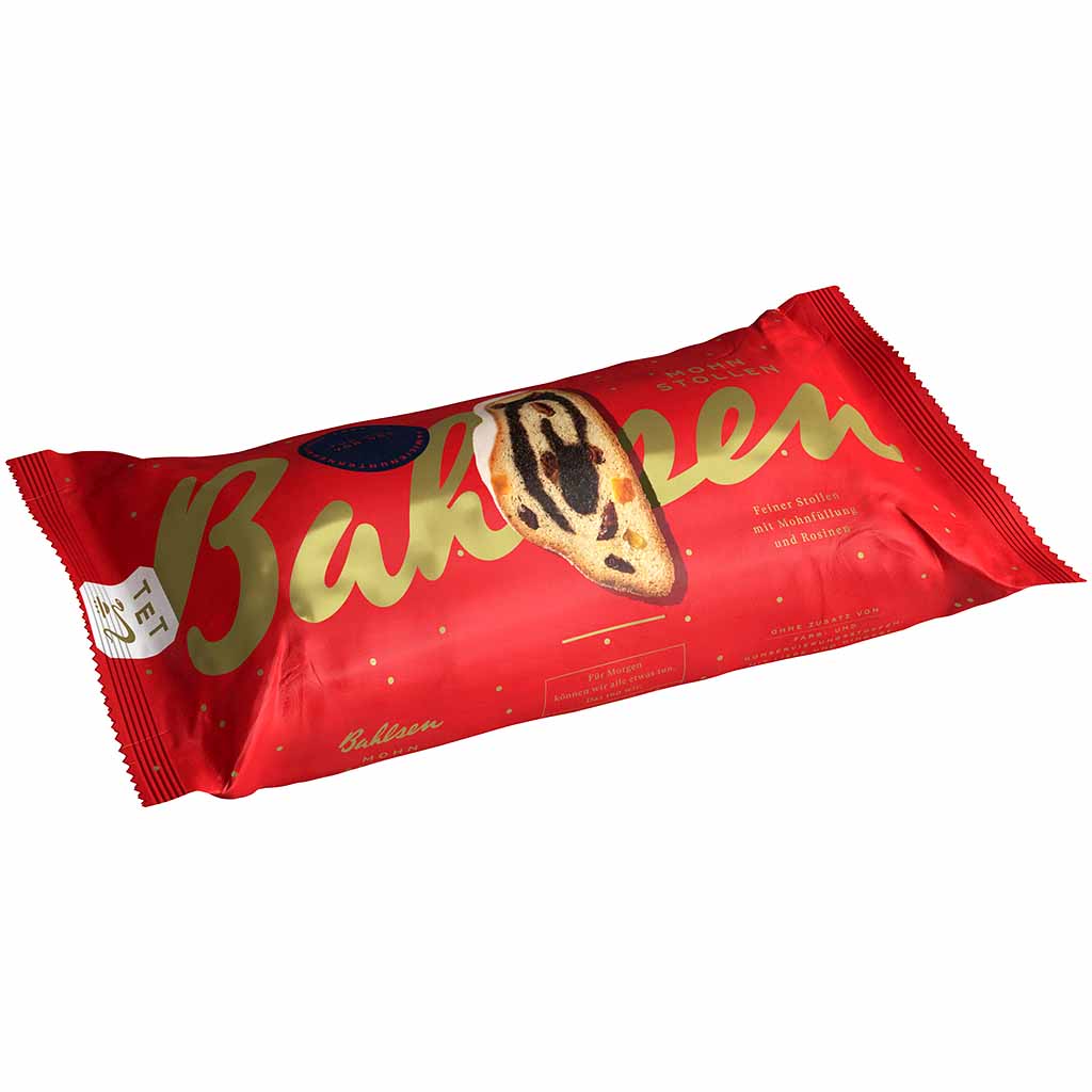 Bahlsen Stollen mit Mohnfüllung & Rosinen 400g MHD:3.1.25