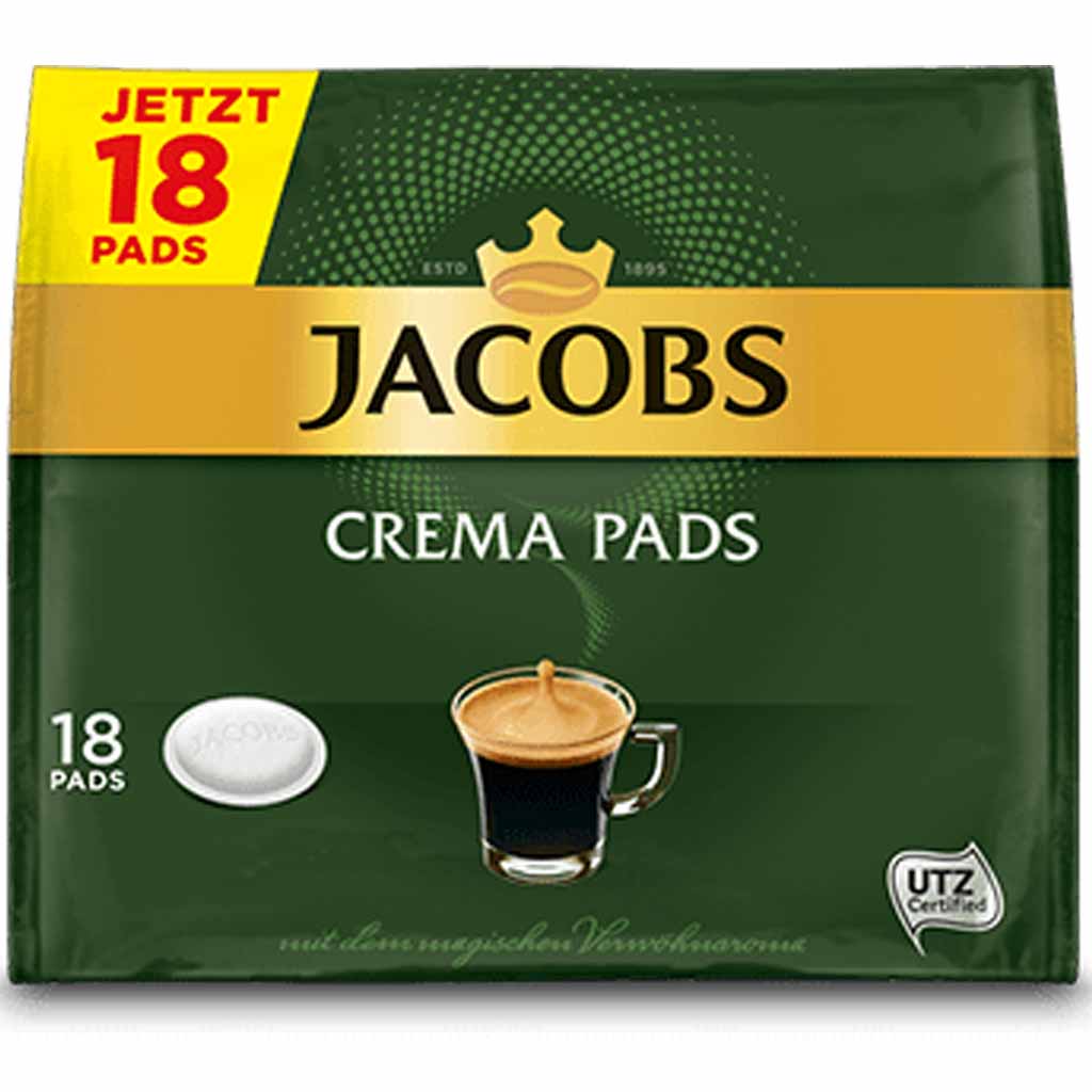 Jacobs Kaffeepads Crema Pads 18er 118g MHD:8.2.25