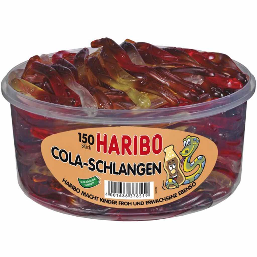 Haribo Cola-Schlangen 150er 1050g MHD:30.7.25