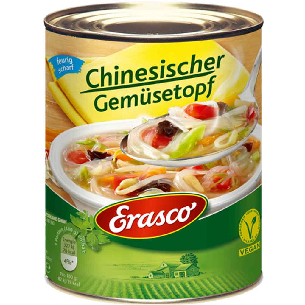 Erasco Eintopf Chinesischer Gemüsetopf 800g MHD:30.12.26