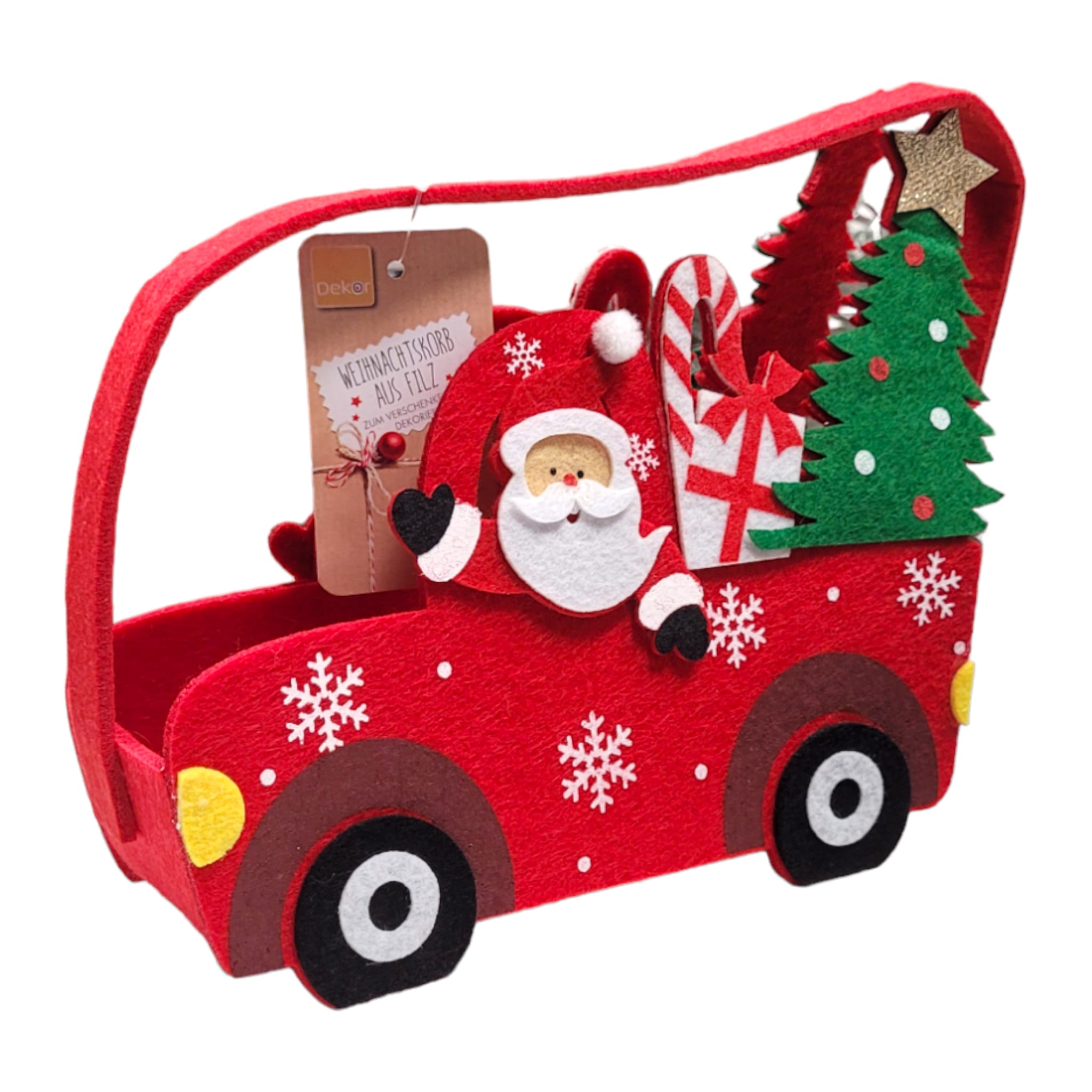Geschenktasche zum selber füllen  Auto rot