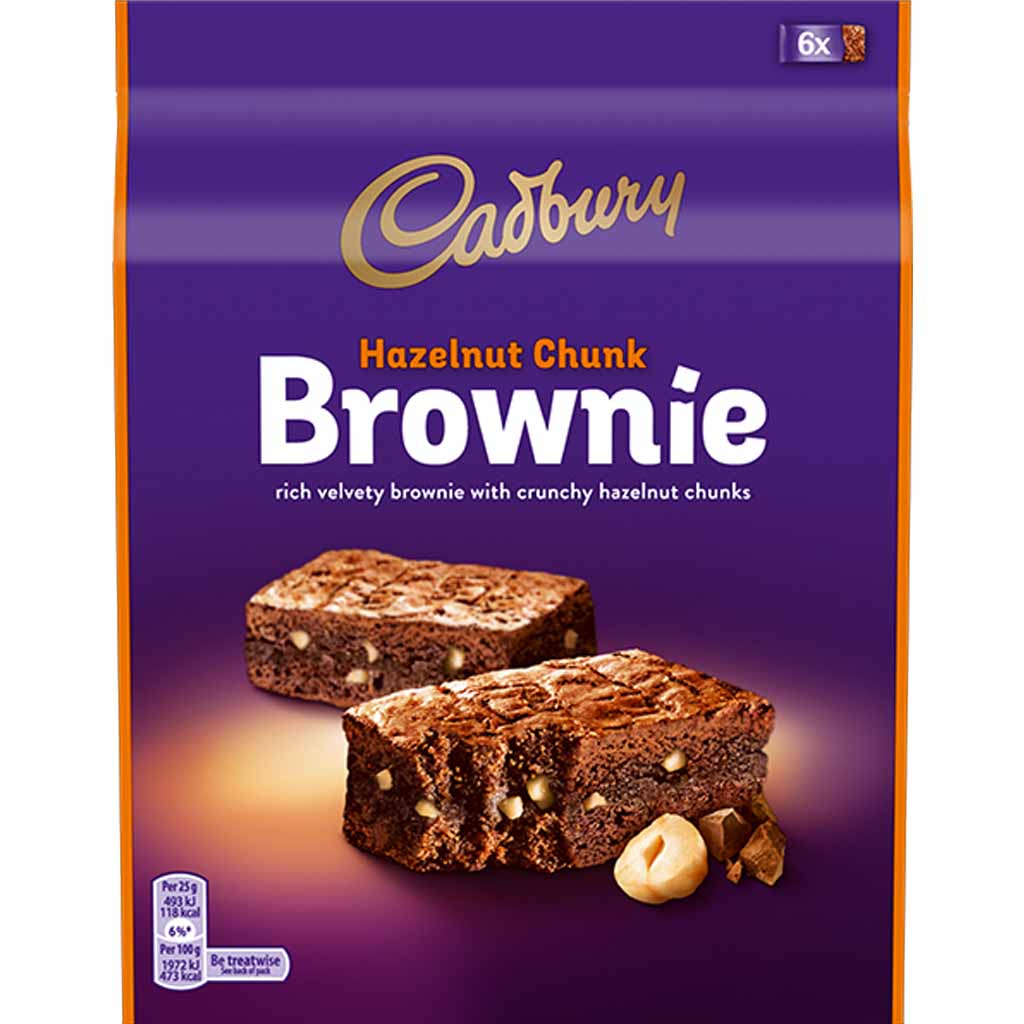 150g Cadbury Brownie Haselnuss Schokolade MHD:30.11.20