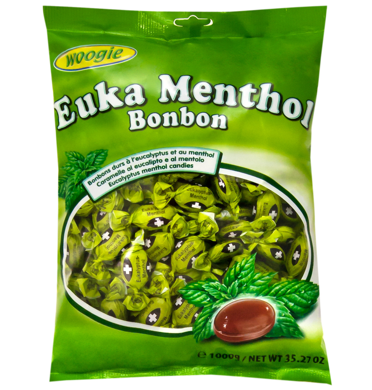 Woogie Bonbons Euka Menthol 1000g MHD:6.6.26