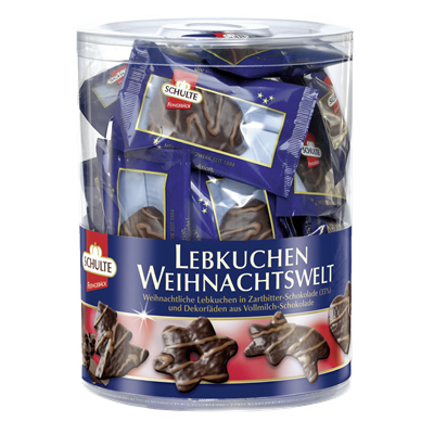 80 Weihnachtswelt veredelt mit Vollmilchschokolade 560g MHD:30.4.20