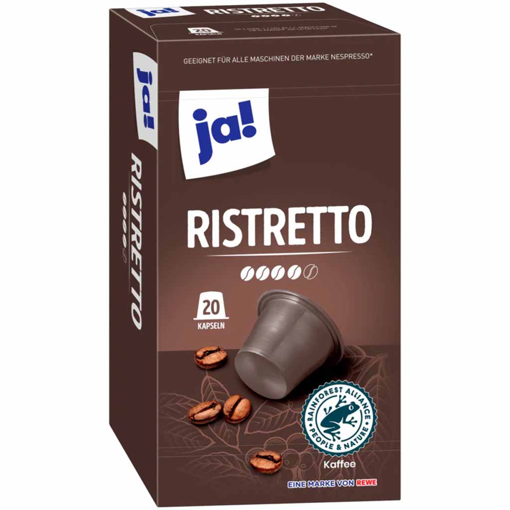 ja! Ristretto 20 Kapseln 100g MHD:13.3.25