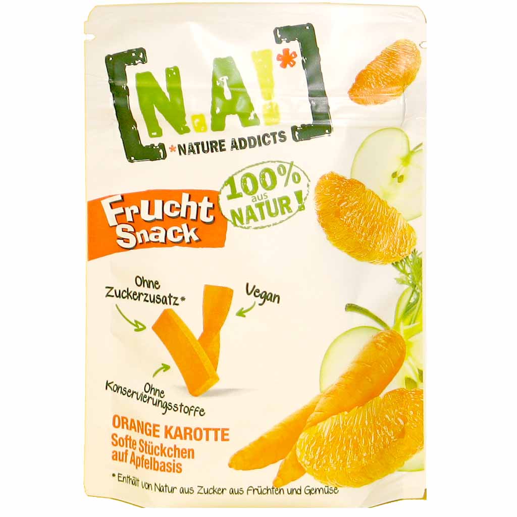 10x NA! Fruchtgenuss Orange Karotte 100% Frucht á 35g=350g MHD: 5/18