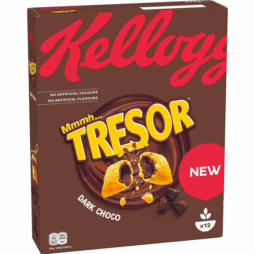 Kelloggs Tresor Dark Choco 375g MHD:15.4.22