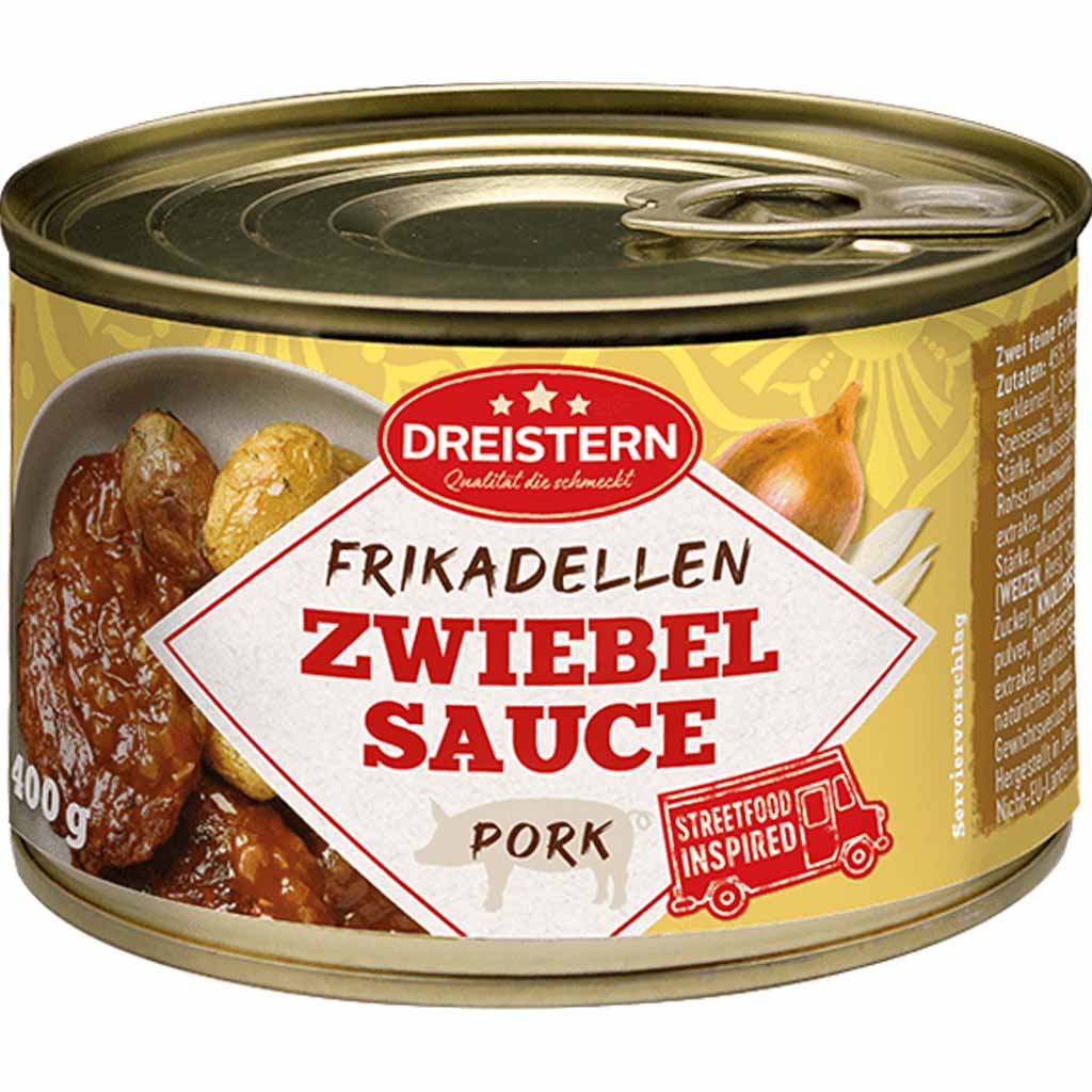 Dreistern Frikadellen in Zwiebel Sauce Pork 400g MHD:5.3.27