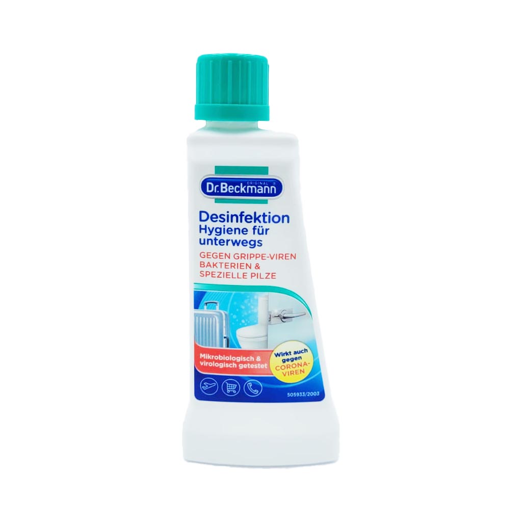 6 x Dr.Beckmann Desinfektion Hygiene für unterwegs 6x50ml = 300ml MHD:31.5.23