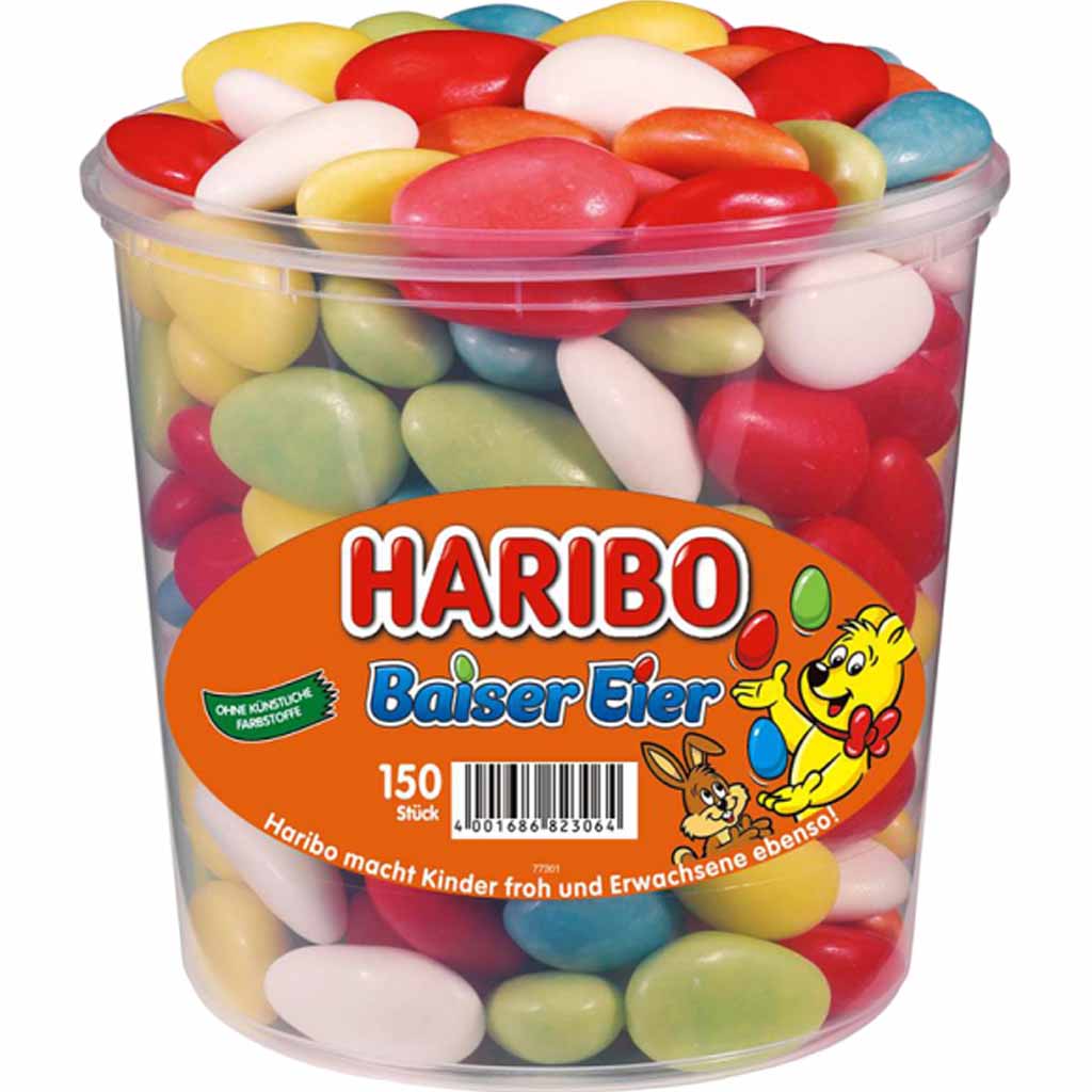 Haribo Baiser Eier 150er 1050g MHD:30.12.24