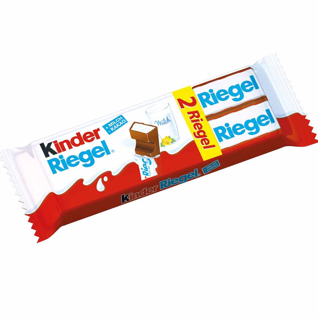 24x Doppel Kinder Riegel á 42g=1008g im Thekendisplay MHD:1.2.25