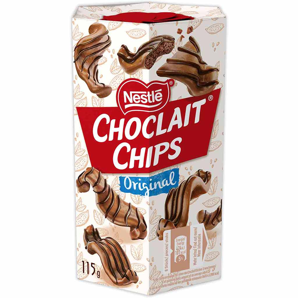Nestle CHOCLAIT CHIPS Original 115g MHD:30.5.24