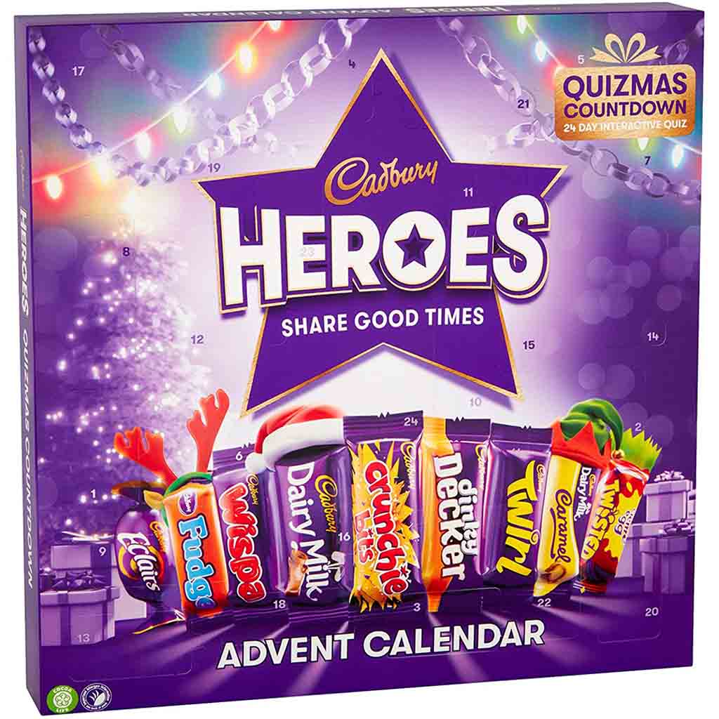 Cadbury Heroes Adventskalender 230g