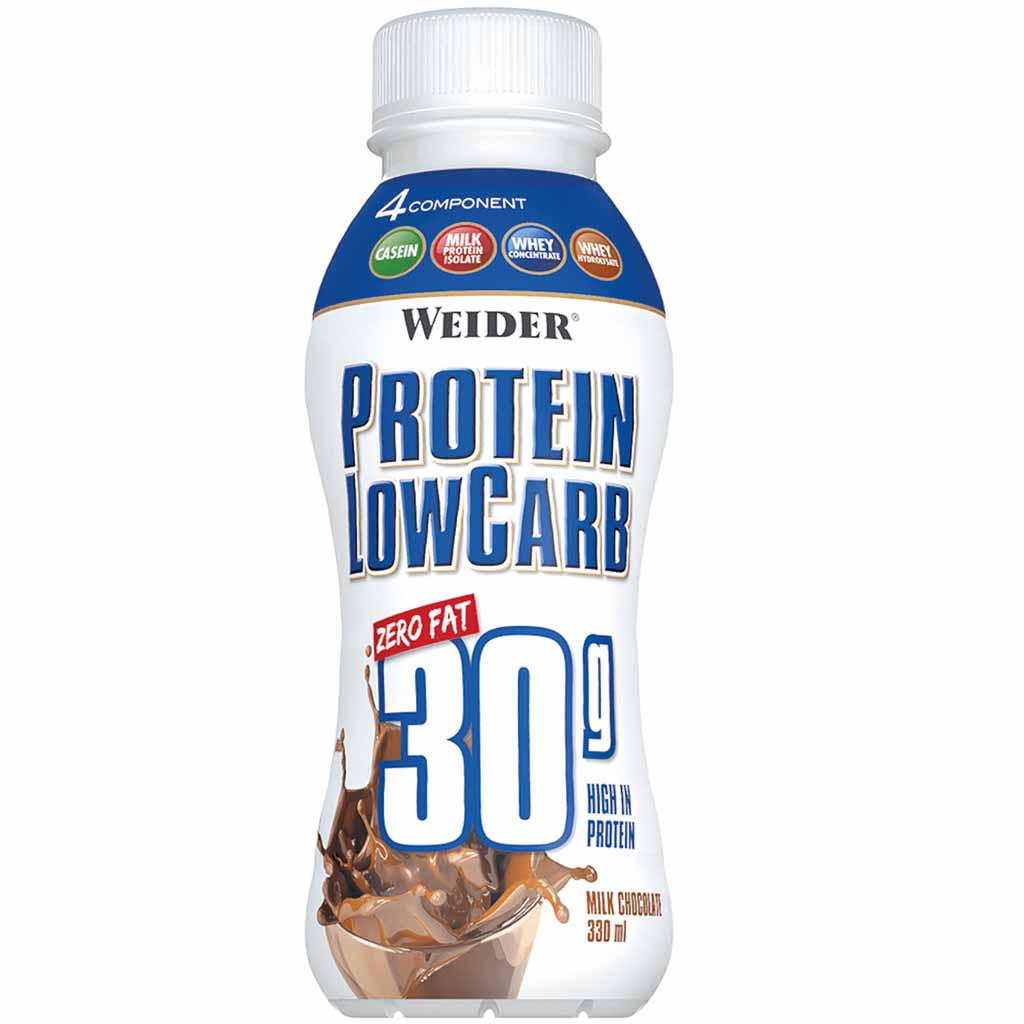 Weider Protein Low Carb Milk Chocolate Flasche 330ml MHD:30.5.23