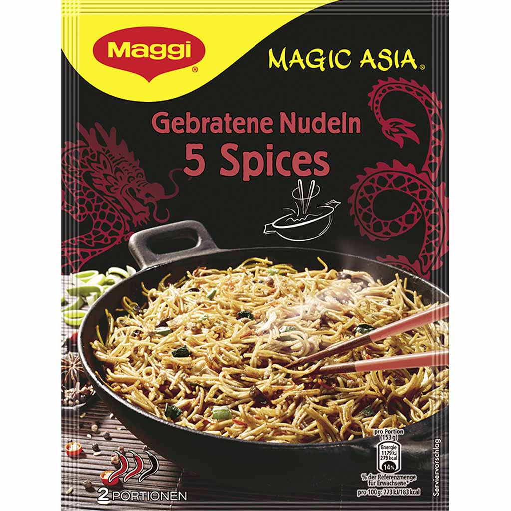 Maggi Magic Asia gebratene Nudeln 5 Spices 128g MHD:2.3.23