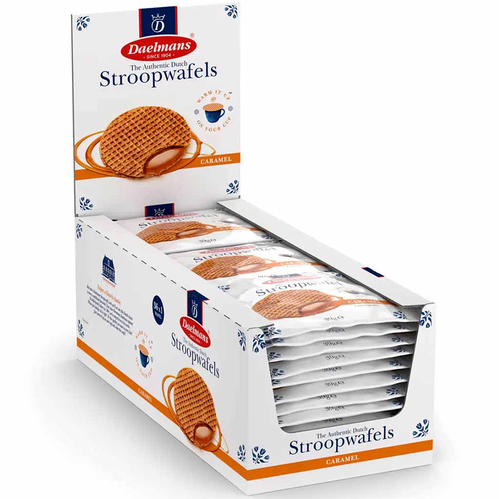 Daelmans Jumbo Karamell Stroopwafels 36er 1404g MHD:16.10.24