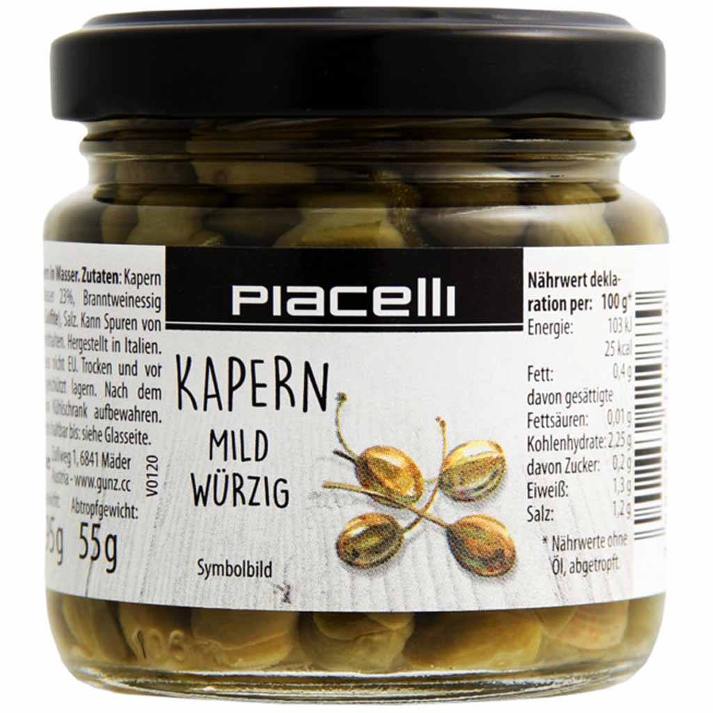 Piacelli Kapern mild-würzig 95g MHD:24.4.27