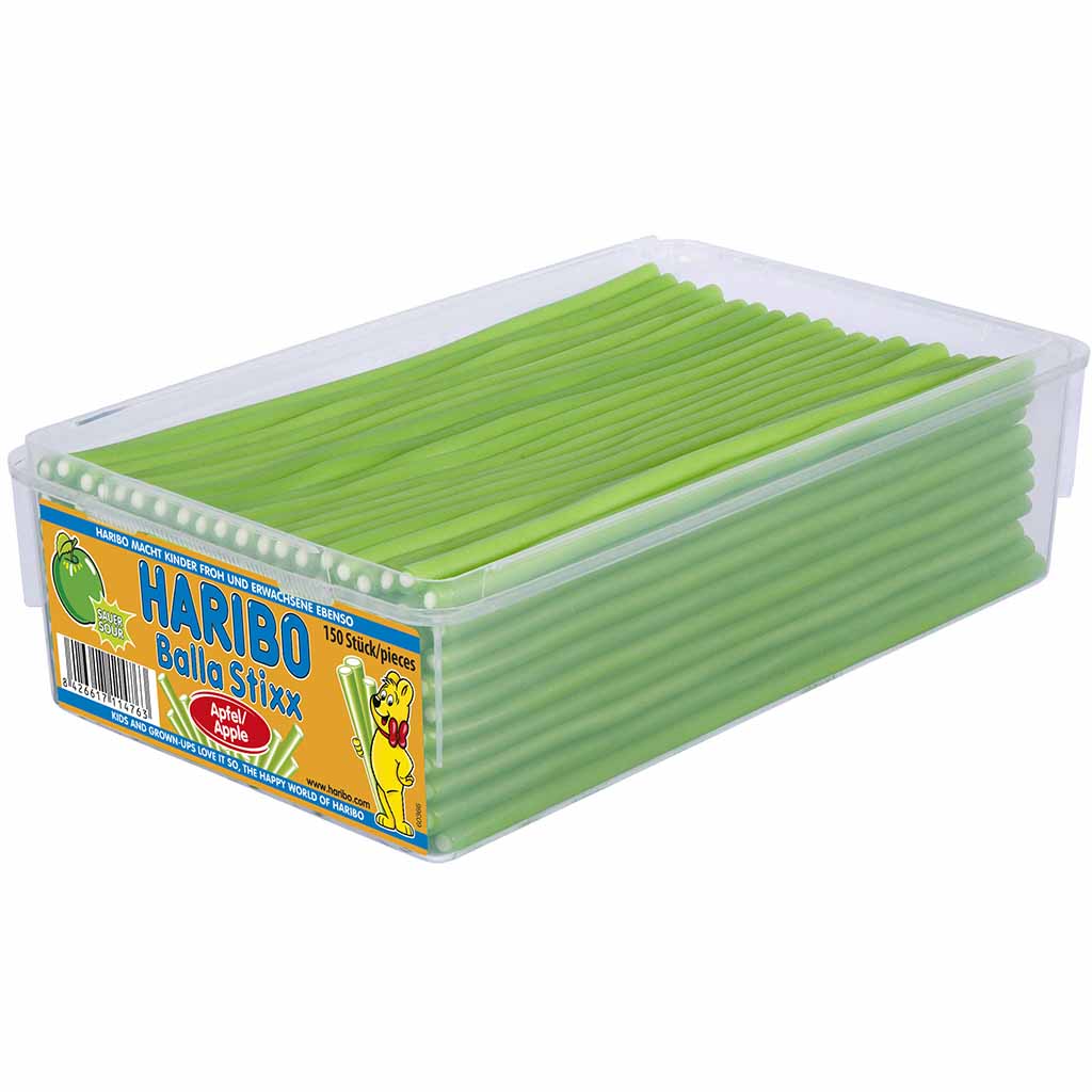 Haribo Balla Stixx Sauer Apfel 150er 1125g MHD:30.1.25
