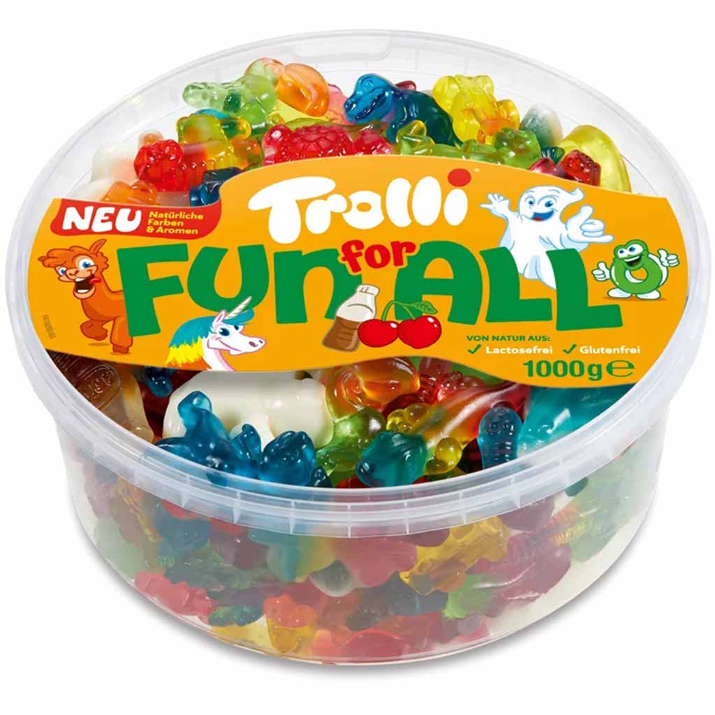 Trolli Fun for All Fruchtgummi Mix 1000g MHD:6.7.24