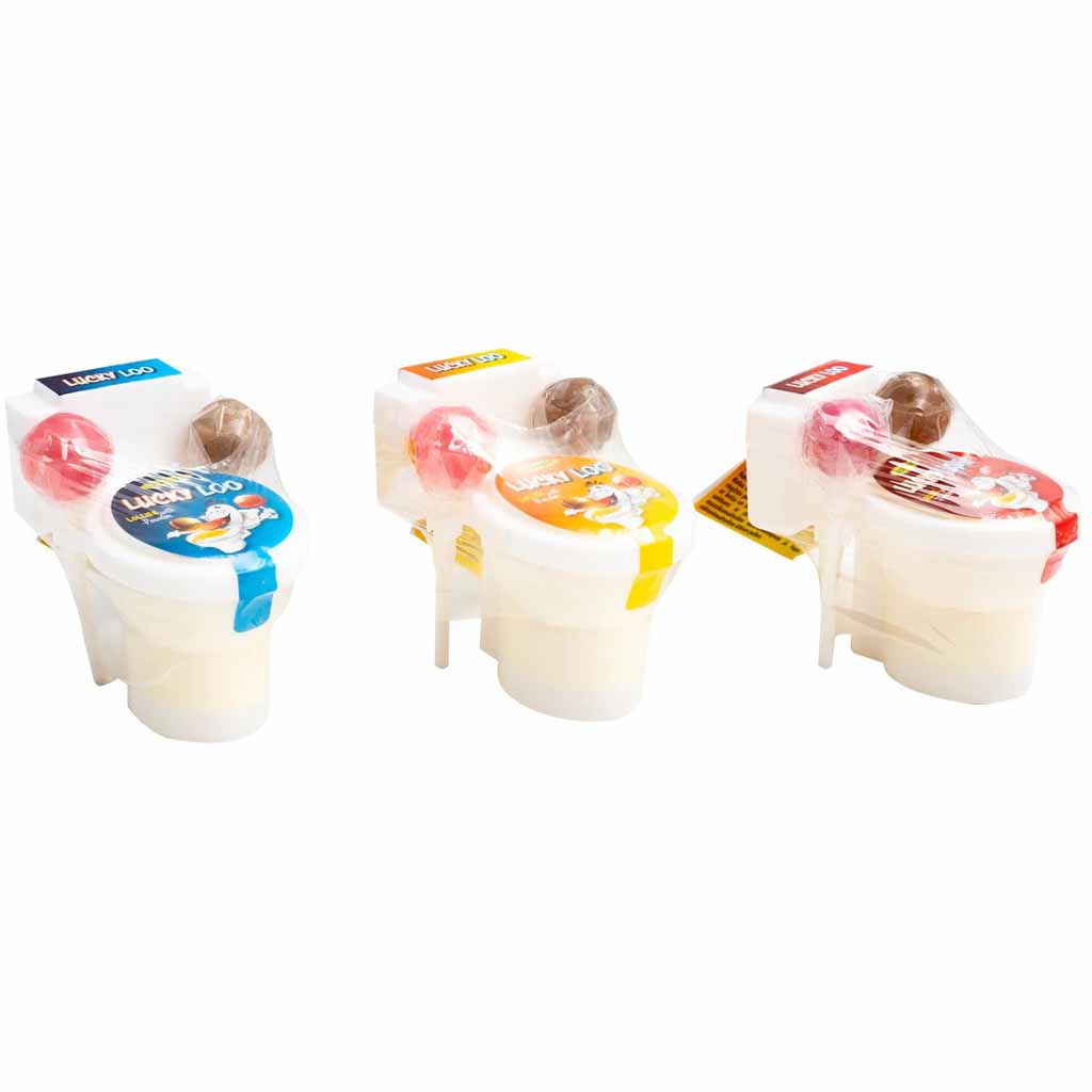 Woogie Lucky Loo WC mit Lollies und Brausepulver 20g MHD:30.4.26