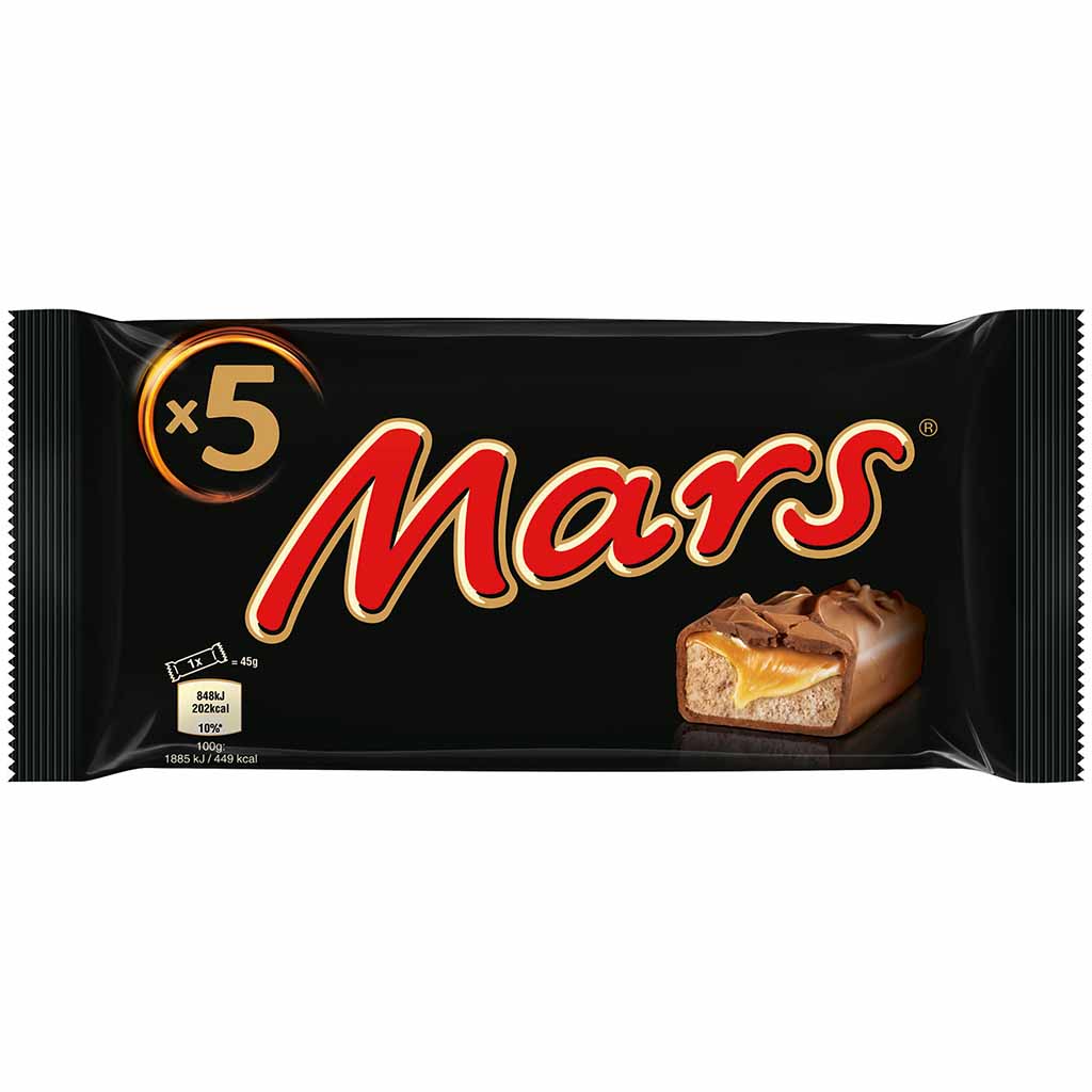 Mars Schokoriegel 5x45g , 225g, 5er Pack