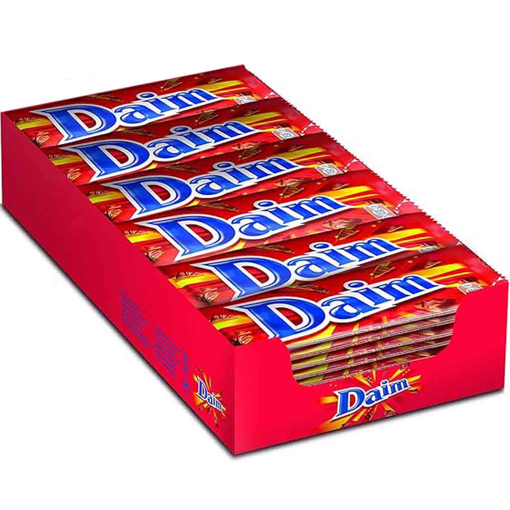 Daim Riegel 36 x 28g,1008g, im Aufsteller, Display, Boxware, 7622200180301