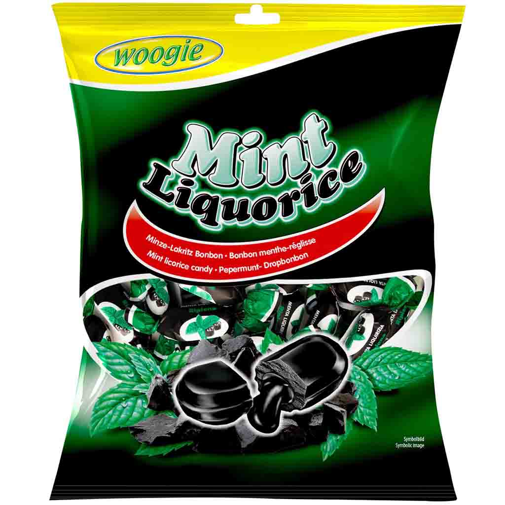 Woogie Bonbons Mint Lakritze 170g MHD:1.4.26