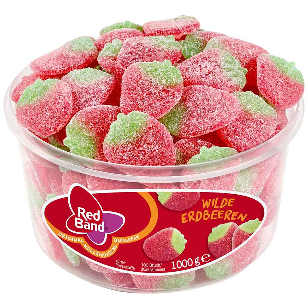 Red Band Fruchtgummi Wilde Erdbeere 1000g MHD:5.12.25