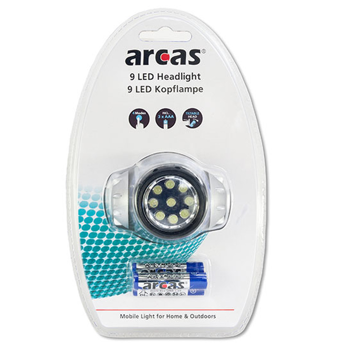 ARCAS 9 LED Kopflampe BP1