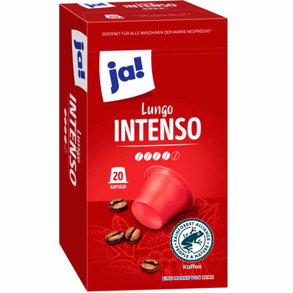 ja! Lungo Intenso 20 Kaffee Kapseln 100g