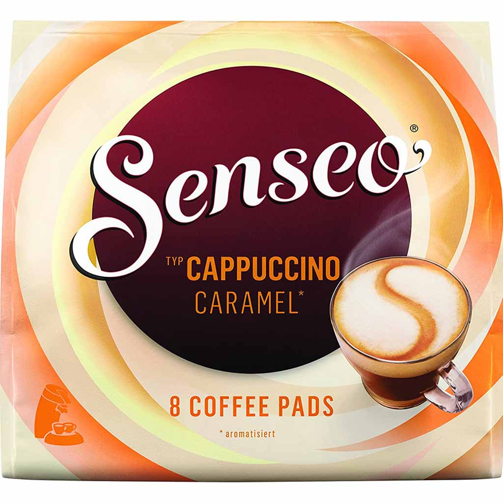 Senseo Kaffeepads Cappuccino Caramel 8er 92g MHD:12.1.25