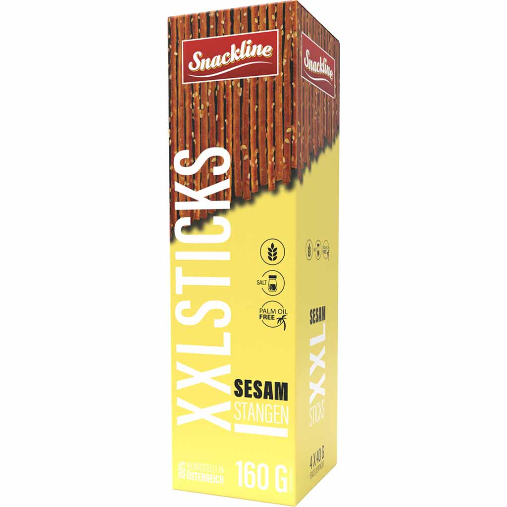 Snackline Sesamsticks XXL 4er 160g MHD:11.4.23