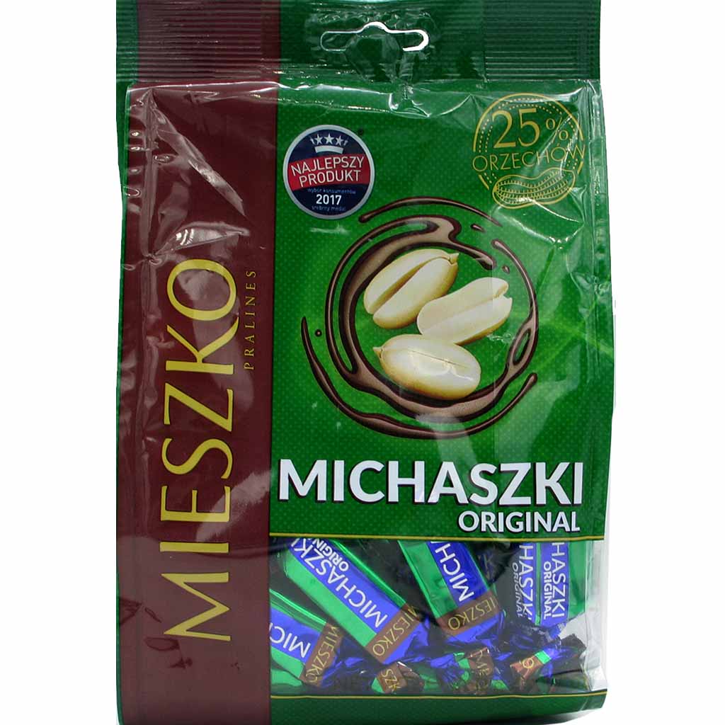 4x Michaszki Original Erdnuss Pralinen á 260g=1040g MHD:30.3.20