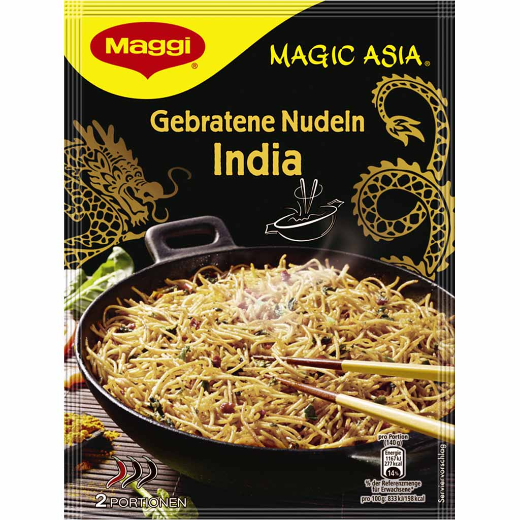 Maggi Magic Asia gebratene Nudeln India 122g MHD:31.1.23