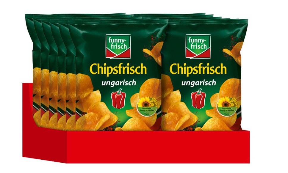 12x funny frisch Chipsfrisch ungarisch á 40g=480g MHD:23.9.24