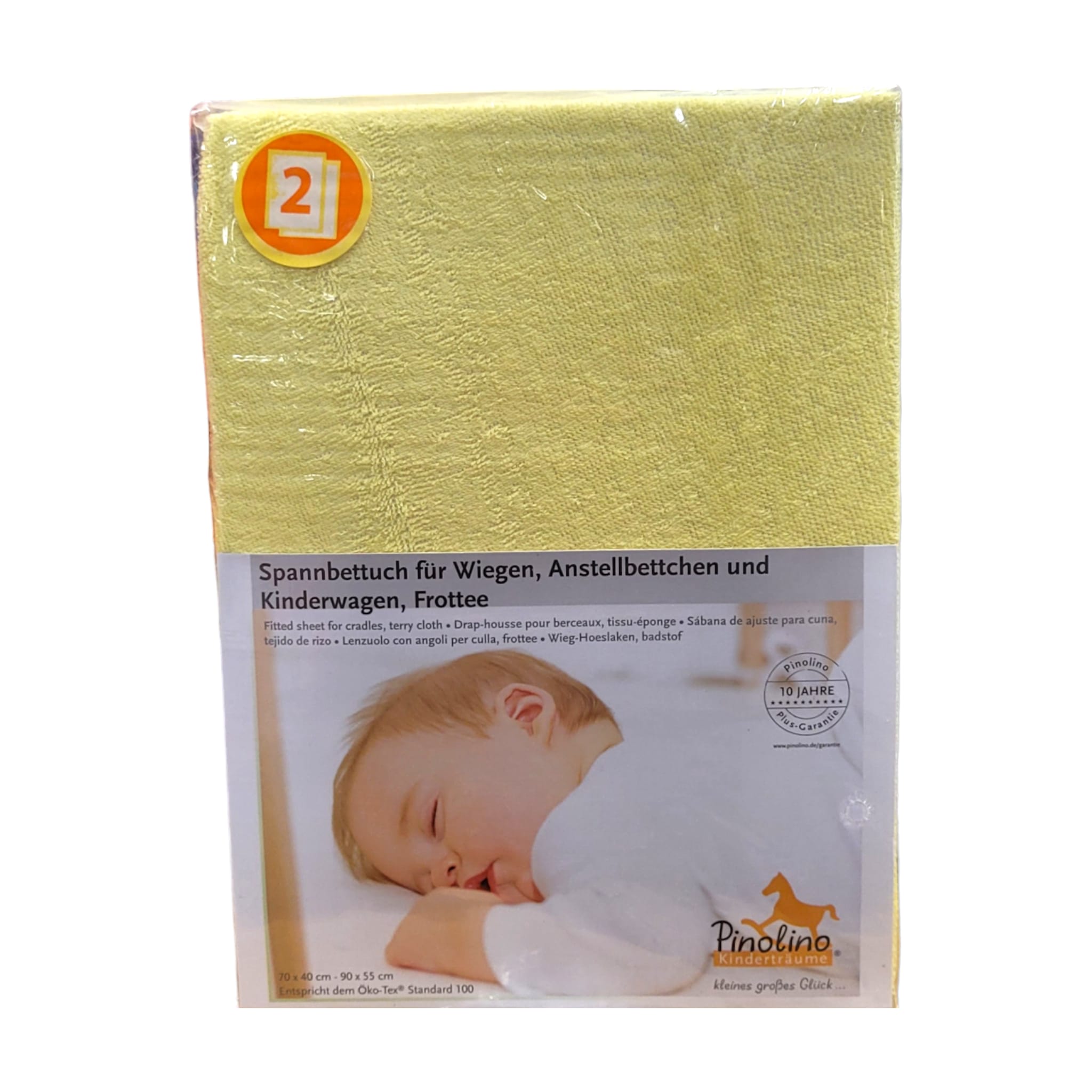 2 x Kinder Spannbetttuch Frotee von Pinolino