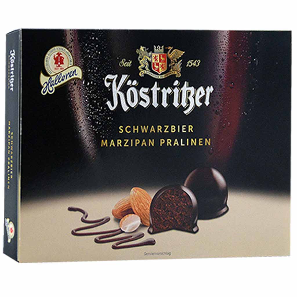 Halloren Köstritzer Schwarzbier Marzipan Pralinen 250g MHD:15.9.24