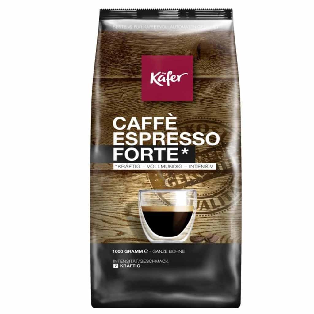 Käfer Caffe Espresso Forte ganze Bohne Kräftig Vollmundig 1000g MHD:30.3.26
