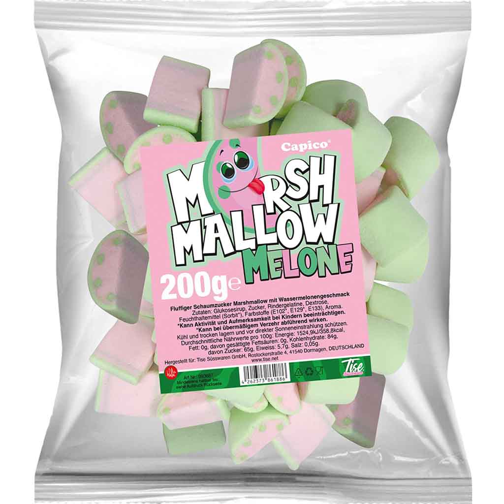 Capico Marshmallow Wassermelone 200g MHD:15.11.24